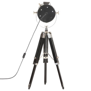 vidaXL Tripod Floor Lamp Black Solid Mango Wood 69 cm