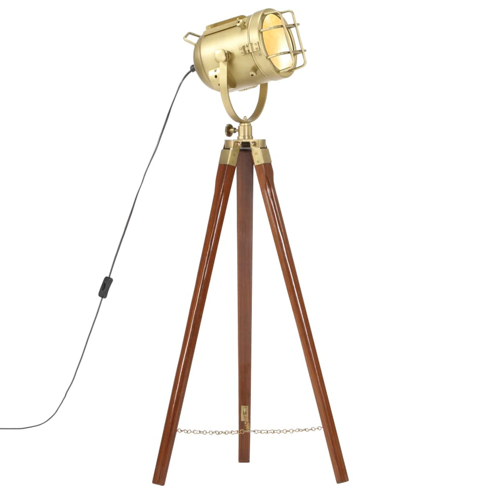 vidaXL Tripod Floor Lamp Solid Mango Wood 97 cm