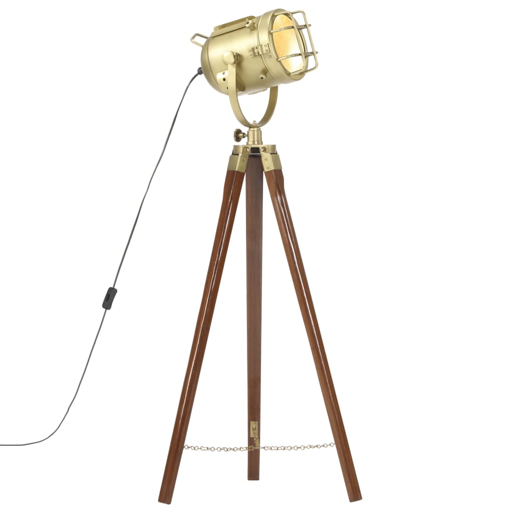 vidaXL Tripod Floor Lamp Solid Mango Wood 97 cm