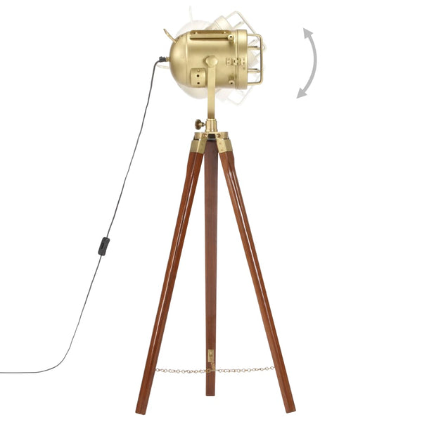 vidaXL Tripod Floor Lamp Solid Mango Wood 97 cm
