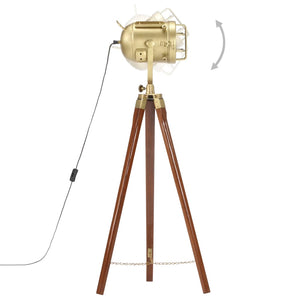 vidaXL Tripod Floor Lamp Solid Mango Wood 97 cm