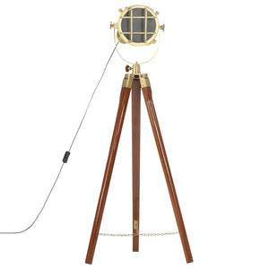 vidaXL Tripod Floor Lamp Solid Mango Wood 97 cm