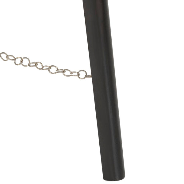 vidaXL Tripod Floor Lamp Black Solid Mango Wood 97 cm