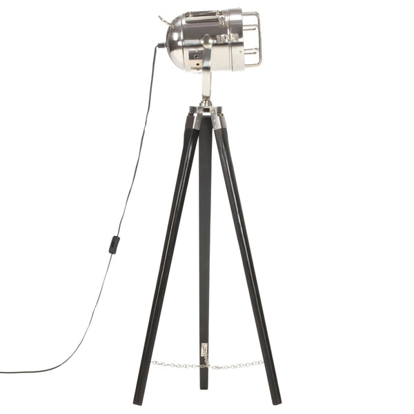 vidaXL Tripod Floor Lamp Black Solid Mango Wood 97 cm