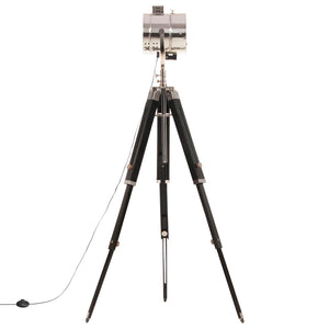 vidaXL Tripod Floor Lamp Solid Mango Wood 165 cm