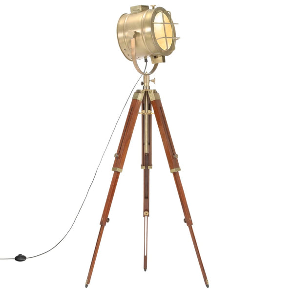 vidaXL Tripod Floor Lamp Solid Mango Wood 165 cm