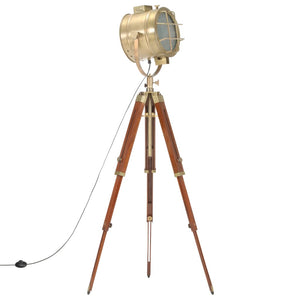 vidaXL Tripod Floor Lamp Solid Mango Wood 165 cm