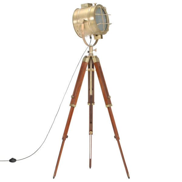 vidaXL Tripod Floor Lamp Solid Mango Wood 165 cm