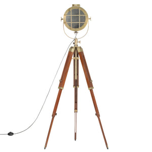 vidaXL Tripod Floor Lamp Solid Mango Wood 165 cm