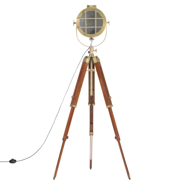 vidaXL Tripod Floor Lamp Solid Mango Wood 165 cm