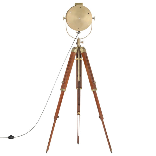 vidaXL Tripod Floor Lamp Solid Mango Wood 165 cm