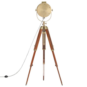 vidaXL Tripod Floor Lamp Solid Mango Wood 165 cm