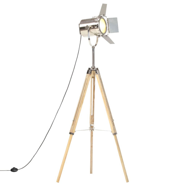 vidaXL Tripod Floor Lamp Solid Mango Wood 140 cm