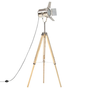 vidaXL Tripod Floor Lamp Solid Mango Wood 140 cm