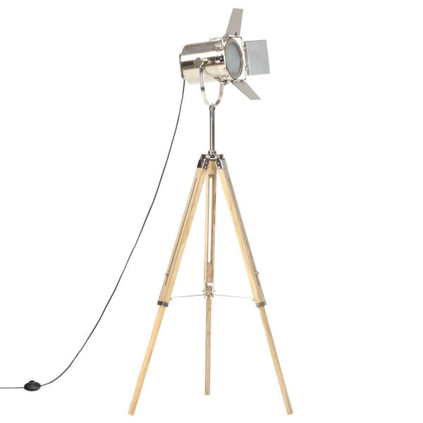 vidaXL Tripod Floor Lamp Solid Mango Wood 140 cm