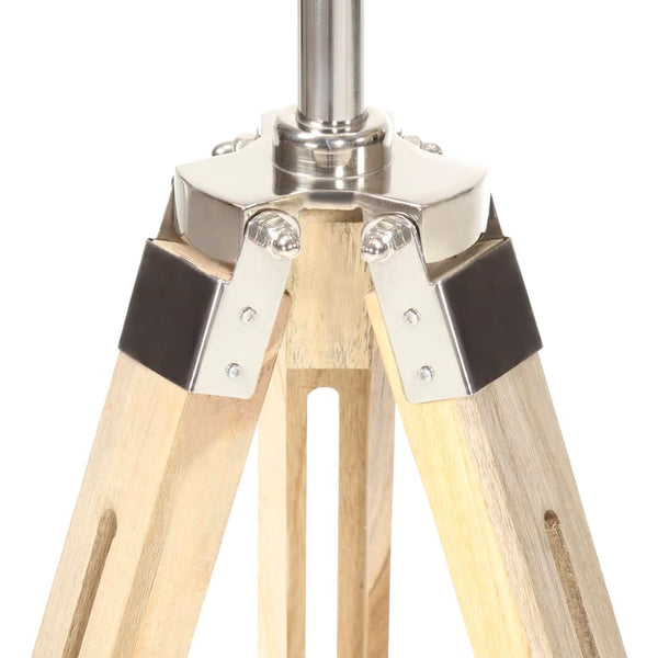 vidaXL Tripod Floor Lamp Solid Mango Wood 140 cm