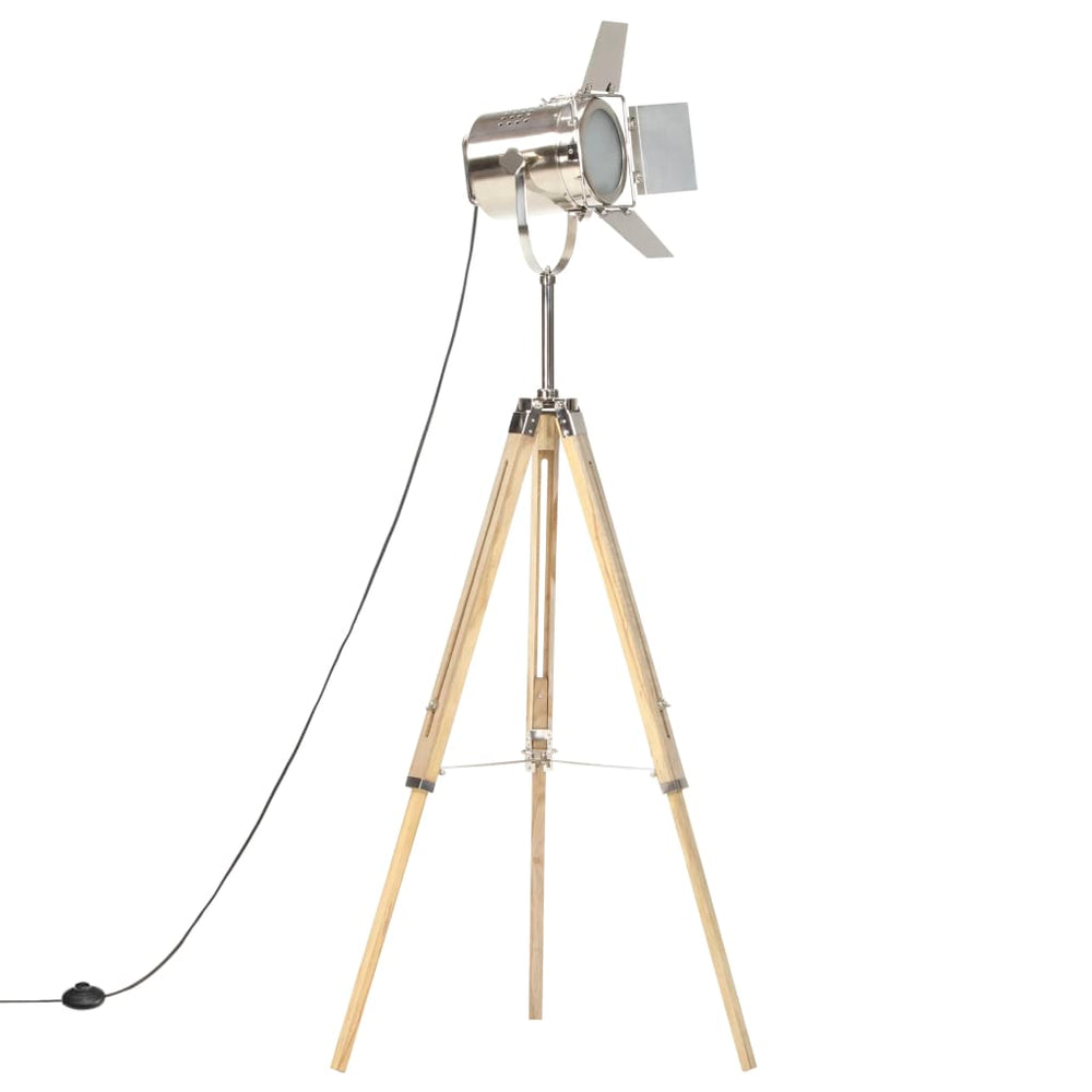vidaXL Tripod Floor Lamp Solid Mango Wood 140 cm
