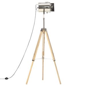 vidaXL Tripod Floor Lamp Solid Mango Wood 140 cm