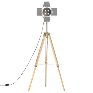 vidaXL Tripod Floor Lamp Solid Mango Wood 140 cm