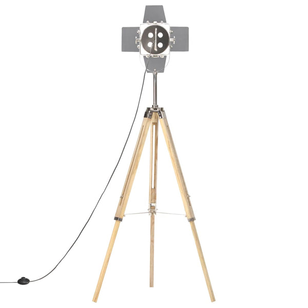 vidaXL Tripod Floor Lamp Solid Mango Wood 140 cm