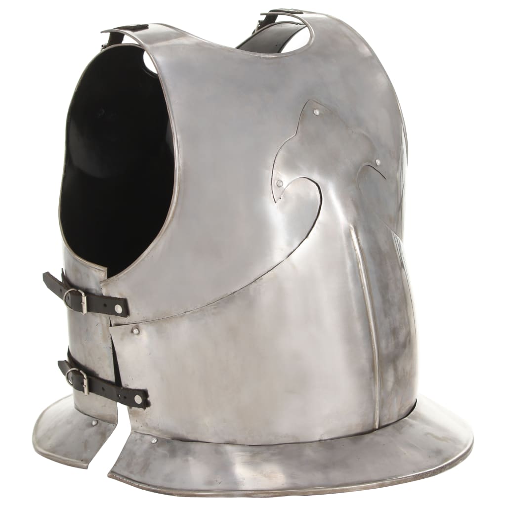 vidaXL Medieval Knight Cuirass LARP Replica Silver Steel