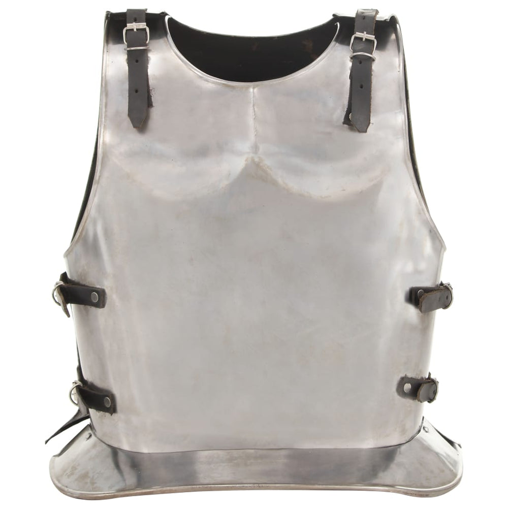 vidaXL Medieval Knight Cuirass LARP Replica Silver Steel