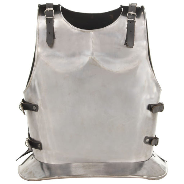 vidaXL Medieval Knight Cuirass LARP Replica Silver Steel