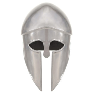 vidaXL Greek Warrior Helmet Antique Replica for LARP Silver Steel