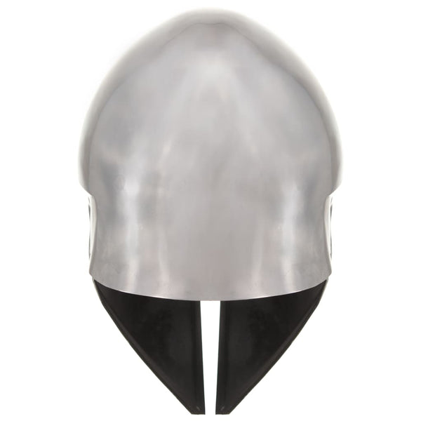 vidaXL Greek Warrior Helmet Antique Replica for LARP Silver Steel