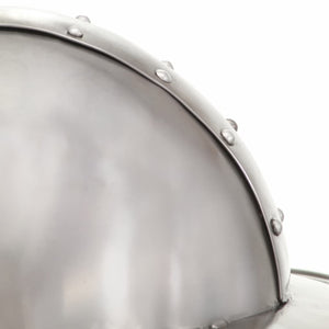 vidaXL Medieval Knight Helmet Antique Replica LARP Silver Steel