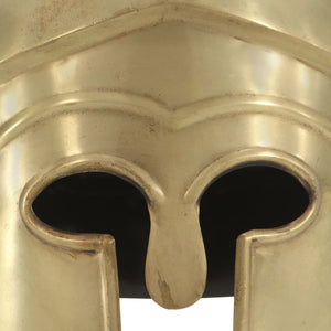 vidaXL Greek Warrior Helmet Antique Replica for LARP Brass Steel