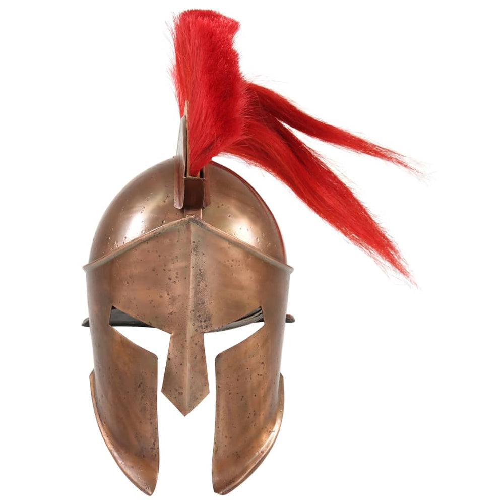 vidaXL Greek Warrior Helmet Antique Replica LARP Copper Steel