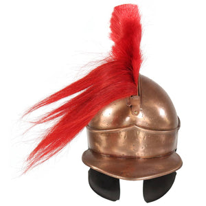 vidaXL Greek Warrior Helmet Antique Replica LARP Copper Steel