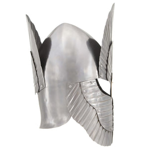 vidaXL Medieval Fantasy Knight Helmet for LARP Replica Silver Steel
