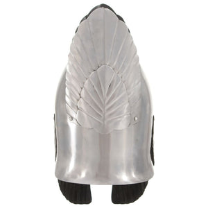 vidaXL Medieval Fantasy Knight Helmet for LARP Replica Silver Steel