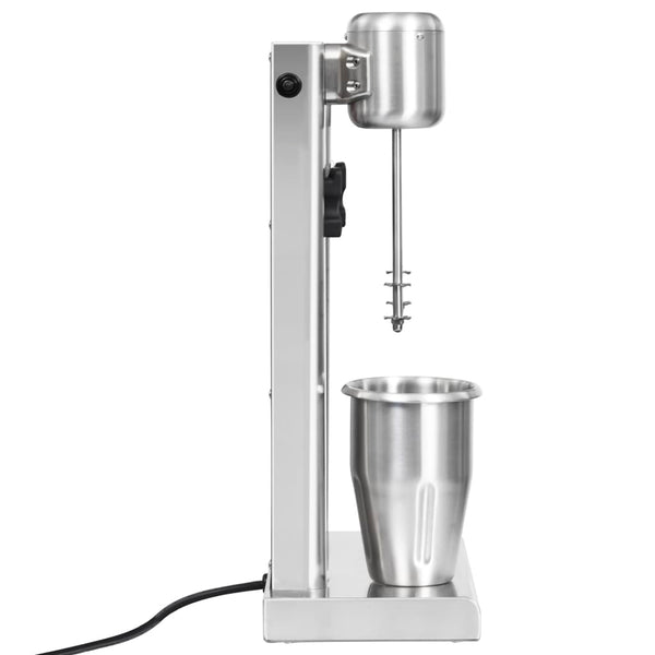 vidaXL Milkshake Maker with Two Cups Stainless Steel 2 L