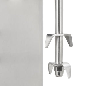vidaXL Milkshake Maker with Two Cups Stainless Steel 2 L