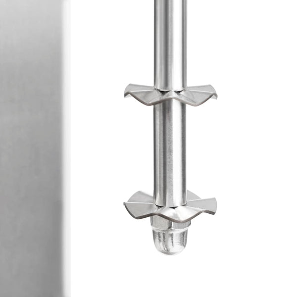 vidaXL Milkshake Maker with Two Cups Stainless Steel 2 L