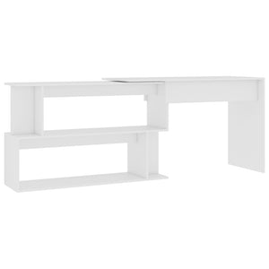 Eckschreibtisch Weiß 200 cm