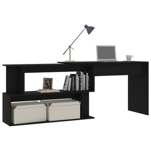Eckschreibtisch Schwarz 200 cm