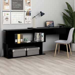 Eckschreibtisch Schwarz 200 cm