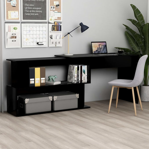 Eckschreibtisch Schwarz 200 cm