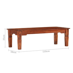 vidaXL Coffee Table 110 x 50 x 35 cm Solid Acacia Wood