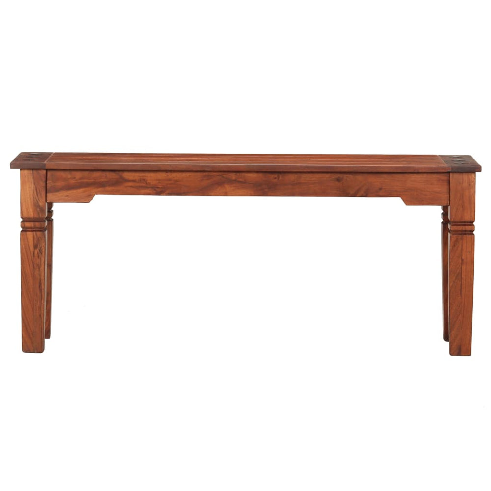 Bank 110 cm Massivholz Akazie