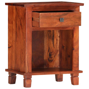 vidaXL Bedside Cabinet 40 x 30 x 50 cm Solid Acacia Wood