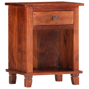 vidaXL Bedside Cabinet 40 x 30 x 50 cm Solid Acacia Wood