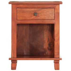 vidaXL Bedside Cabinet 40 x 30 x 50 cm Solid Acacia Wood