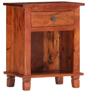vidaXL Bedside Cabinet 40 x 30 x 50 cm Solid Acacia Wood