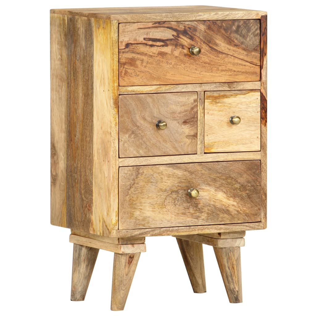 vidaXL Nightstand 36x30x60 cm Solid Mango Wood