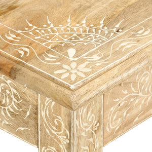vidaXL Coffee Table 110 x 50 x 45 cm Hand-Painted Solid Mango Wood